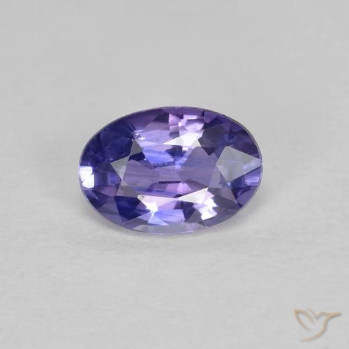 0.49ct Натуральный Темно-пурпурный Сапфир, Овал, Чистота VS