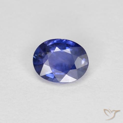 0.39ct Натуральный Фиолетово-синий Сапфир, Овал, Чистота VS