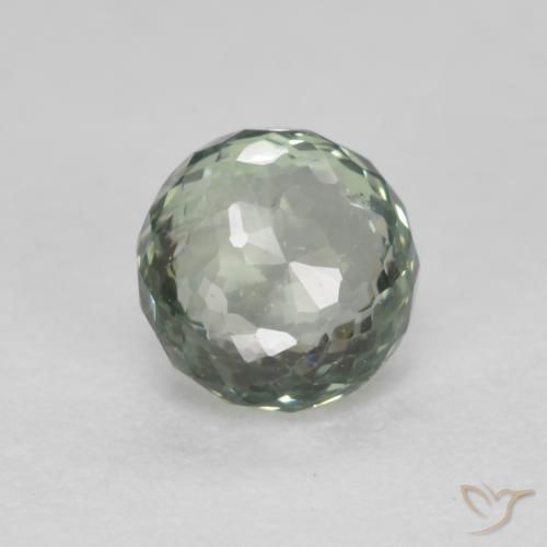 0.55ct Натуральный Мшистый зеленый Сапфир, Круглый, Чистота VS