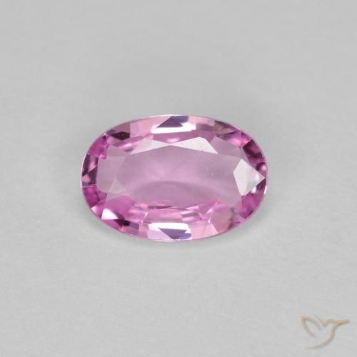 0.58ct Натуральный Королевский фиолетовый розовый Сапфир, Овал, Чистота VVS