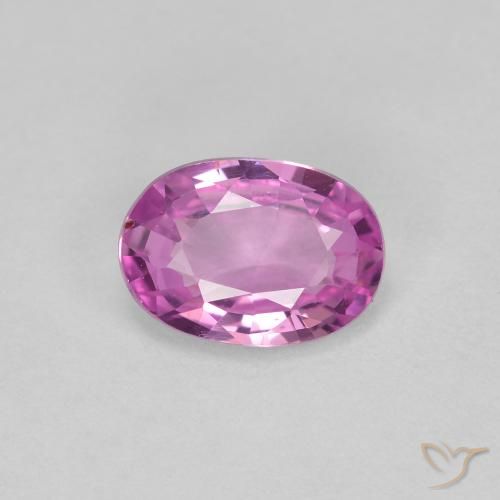 0.73ct Натуральный Розовато-пурпурный Сапфир, Овал, Чистота VVS