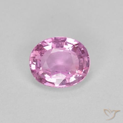 0.44ct Натуральный Светло-розовый Сапфир, Овал, Чистота VS