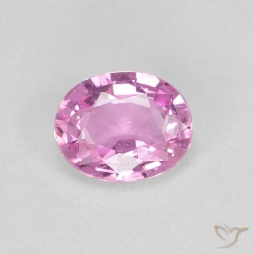 0.43ct Натуральный Светло-королевский фиолетовый розовый Сапфир, Овал, VVS-VS