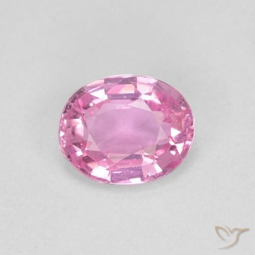 0.41ct Натуральный Очень светлый королевский фиолетовый розовый Сапфир, Овал, VVS-VS