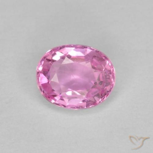 0.47ct Натуральный Средний розовый Сапфир, Овал, Чистота VS