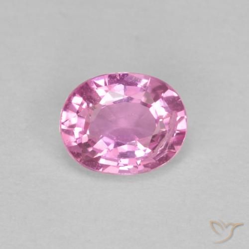 0.43ct Натуральный Королевский фиолетовый розовый Сапфир, Овал, Чистота VS