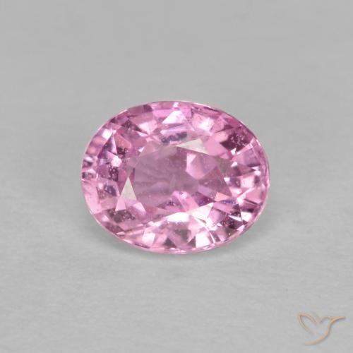 0.53ct Натуральный Очень светлый королевский фиолетовый розовый Сапфир, Овал, VS-SI