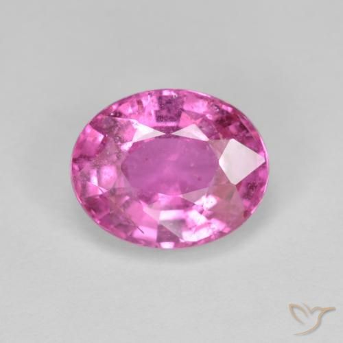 2.70ct Натуральный Насыщенный розовый Сапфир, Овал, Чистота VS