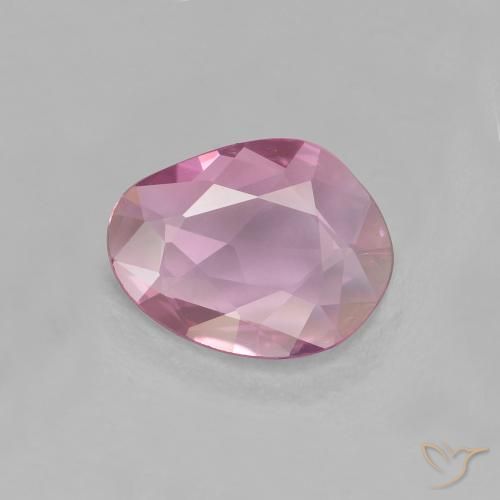0.77ct Натуральный Средне-светло-розовый Сапфир, причудливая, Чистота VVS