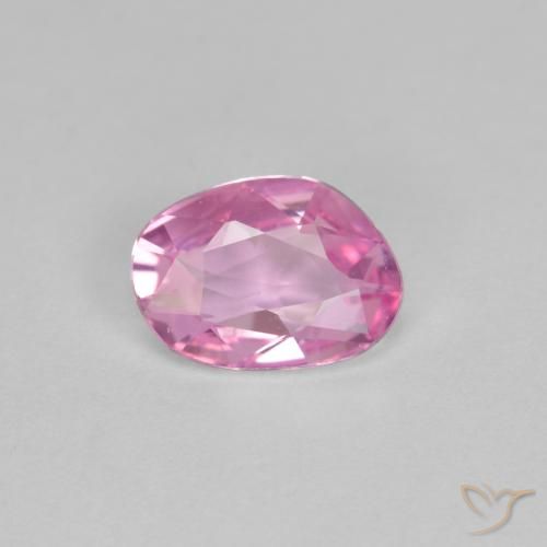 0.86ct Натуральный Очень светлый королевский фиолетовый розовый Сапфир, причудливая, Чистота VVS