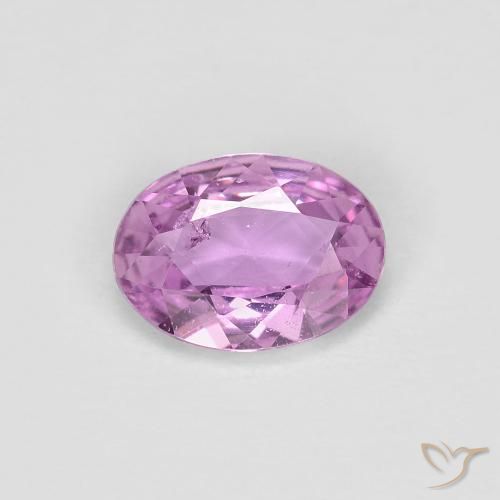 0.63ct Натуральный Светло-фиолетовый Сапфир, Овал, Чистота VS