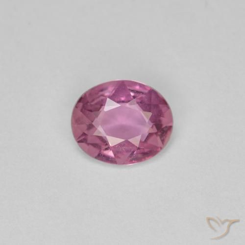 0.54ct Натуральный Темно-розовый Сапфир, Овал, VVS-VS