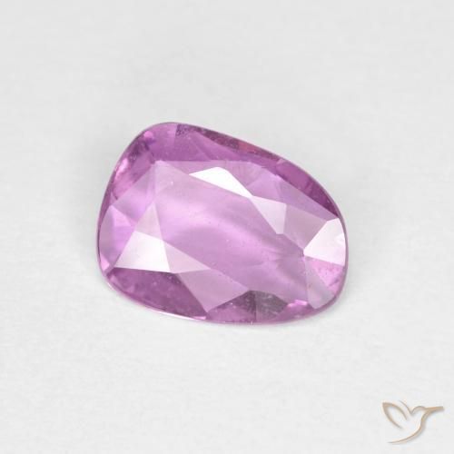 0.83ct Натуральный Очень светлый королевский фиолетовый розовый Сапфир, причудливая, Чистота VS