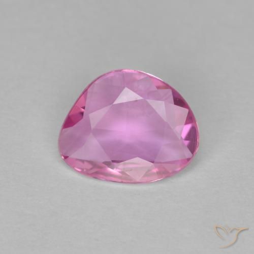 0.65ct Натуральный Средний розовый Сапфир, причудливая, Чистота VVS
