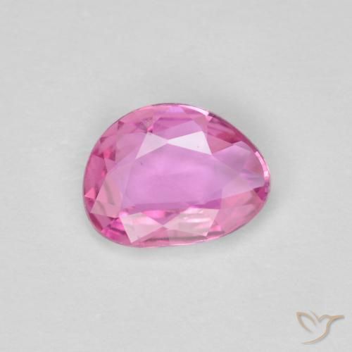 0.61ct Натуральный Насыщенный розовый Сапфир, причудливая, Чистота VVS