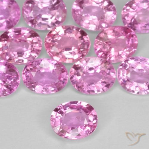0.40ct Натуральный Темно-розовый Сапфир, Овал, Чистота VS