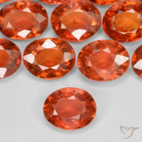 0.45ct Натуральный Интенсивный красный Сапфир, Овал, Чистота VS