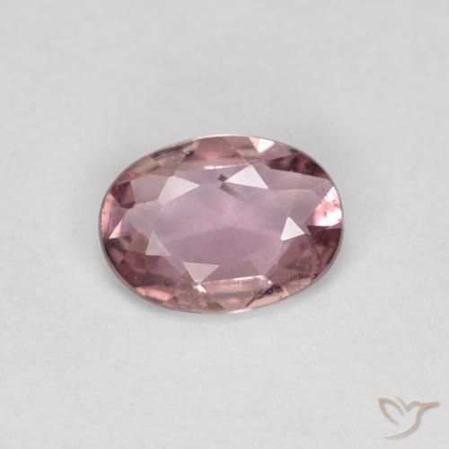 0.65ct Натуральный Темно-розовый Сапфир, Овал, Чистота VS
