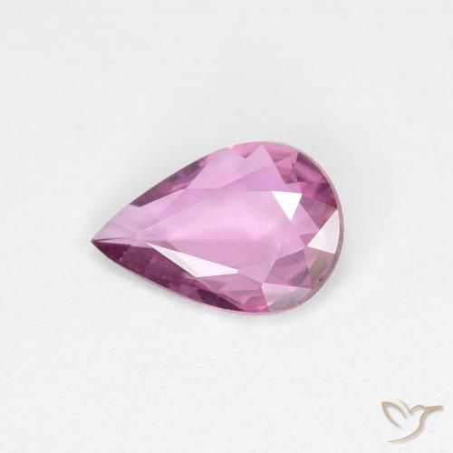0.51ct Натуральный Королевский фиолетовый розовый Сапфир, Форма груши, VVS-VS