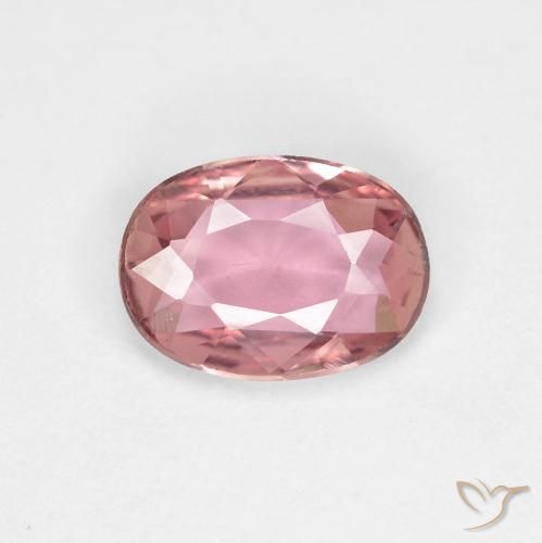 0.83ct Натуральный Светло-ярко-розовый Сапфир, Овал, VVS-VS