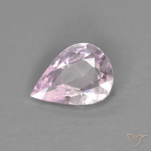 0.51ct Натуральный Очень светлый лавандовый розовый Сапфир, Форма груши, VVS-VS