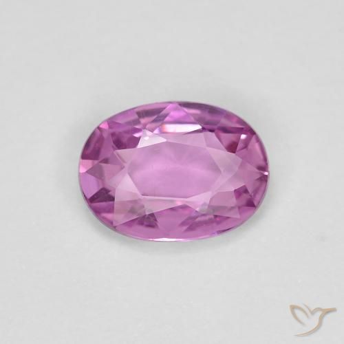 0.71ct Натуральный Интенсивный розовато-фиолетовый Сапфир, Овал, VVS-VS
