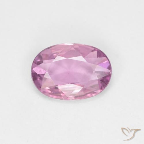 0.63ct Натуральный Пурпурно-розовый Сапфир, Овал, Чистота VS