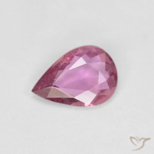 0.53ct Натуральный Средний розовый Сапфир, Форма груши, Чистота VS