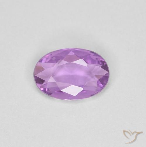 0.35ct Натуральный Средний фиолетовый Сапфир, Овал, Чистота VS