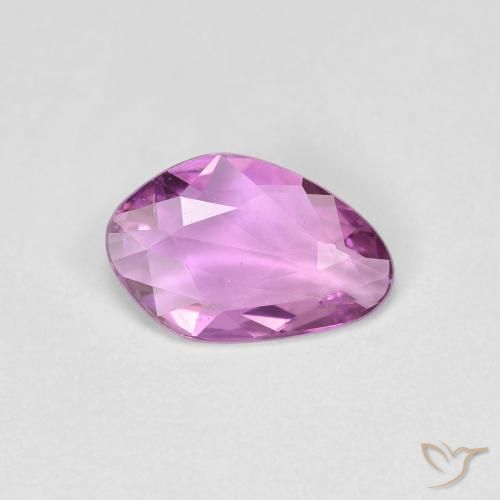 0.66ct Натуральный Средне-темно-фиолетовый Сапфир, причудливая, Чистота VS