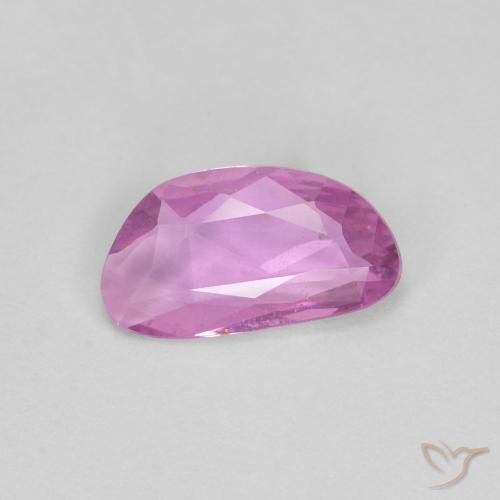0.67ct Натуральный Интенсивный розовато-фиолетовый Сапфир, причудливая, Чистота VS