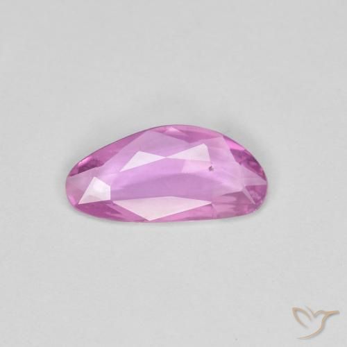 0.62ct Натуральный Интенсивный розовато-фиолетовый Сапфир, причудливая, Чистота VS