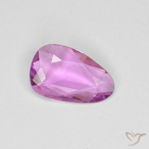 0.72ct Натуральный Розовато-пурпурный Сапфир, причудливая, Чистота VS