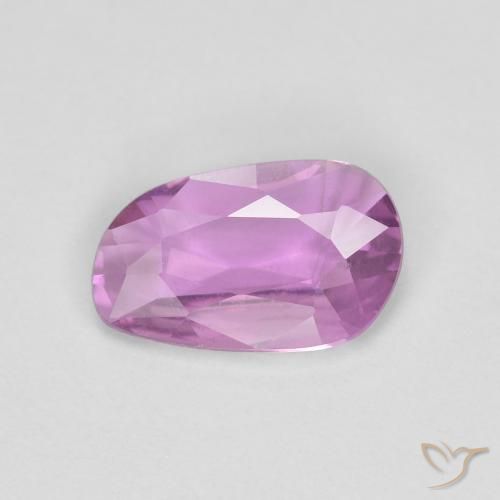 0.69ct Натуральный Глубокий розовато-фиолетовый Сапфир, причудливая, Чистота VS