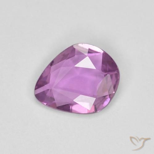 0.73ct Натуральный Интенсивный фиолетовый Сапфир, причудливая, Чистота VS
