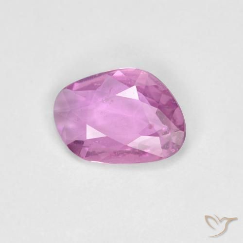 0.72ct Натуральный Интенсивный розовато-фиолетовый Сапфир, причудливая, Чистота VS