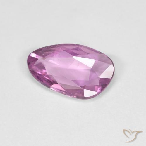 0.87ct Натуральный Глубокий розовато-фиолетовый Сапфир, причудливая, Чистота VS