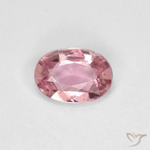 0.48ct Натуральный Светло-розовая жевательная резинка Сапфир, Овал, Чистота VS