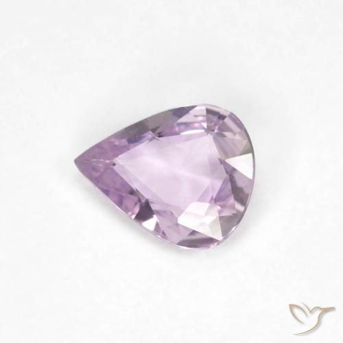 0.45ct Натуральный Очень светлый розовато-фиолетовый Сапфир, Форма груши, Чистота VVS