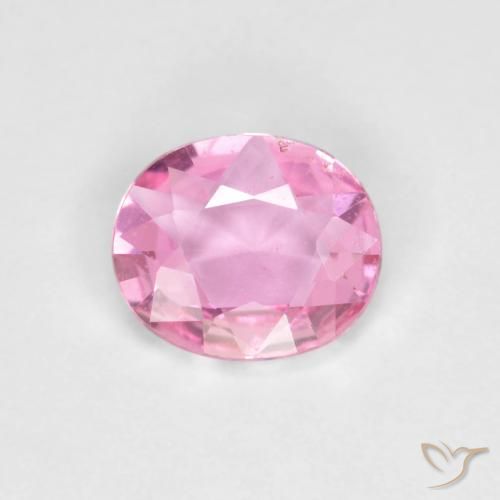 0.57ct Натуральный Розовый Сапфир, Овал, VVS-VS