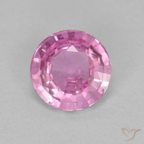 0.61ct Натуральный Королевский фиолетовый розовый Сапфир, Круглый, Чистота VS