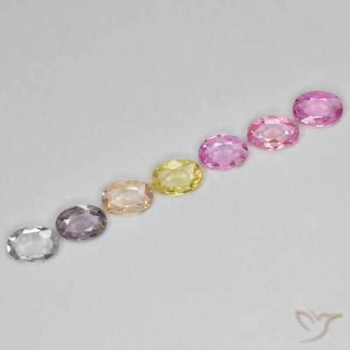 2.60 карата, натуральный Многоцветный Сапфир, Овал, Чистота VS