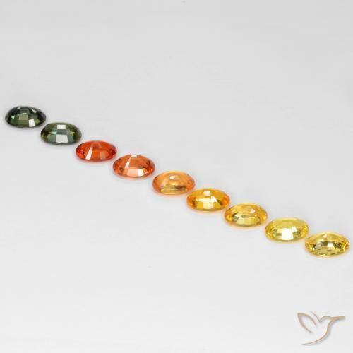 5.84 карата, натуральный Многоцветный Сапфир, Овал, Чистота VS