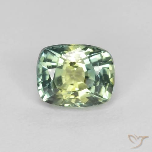 0.85ct Натуральный Многоцветный Сапфир, Подушка, Чистота VVS