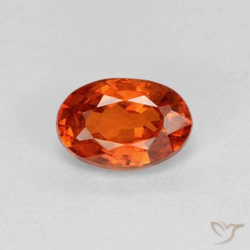 0.74ct Натуральный Интенсивный красный Сапфир, Овал, VVS-VS