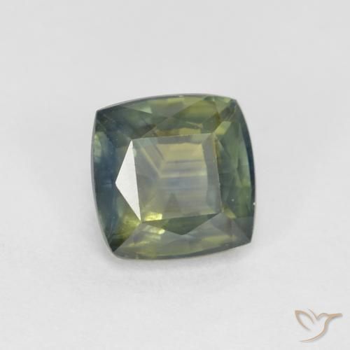 0.97ct Натуральный Многоцветный Сапфир, Подушка, Чистота VS