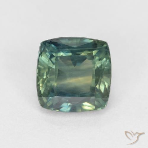1.14ct Натуральный Многоцветный Сапфир, Подушка, VVS-VS