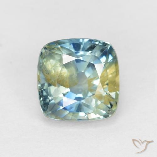 1.15ct Натуральный Многоцветный Сапфир, Подушка, Чистота VS