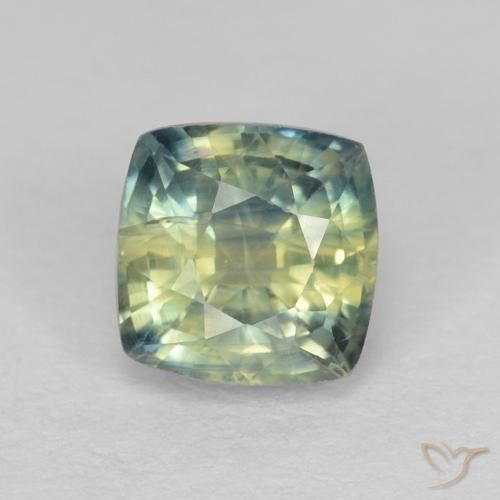 0.94ct Натуральный Многоцветный Сапфир, Подушка, VS-SI