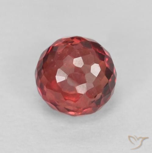 0.39ct Натуральный Intense Reddish Pink Сапфир, Круглый, VVS-VS